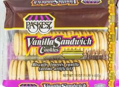 Kosher Paskesz Vanilla Sandwich Cookiesb 16 oz.