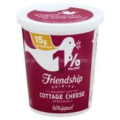 Kosher Friendship low fat whipped  cottage cheese 16 oz