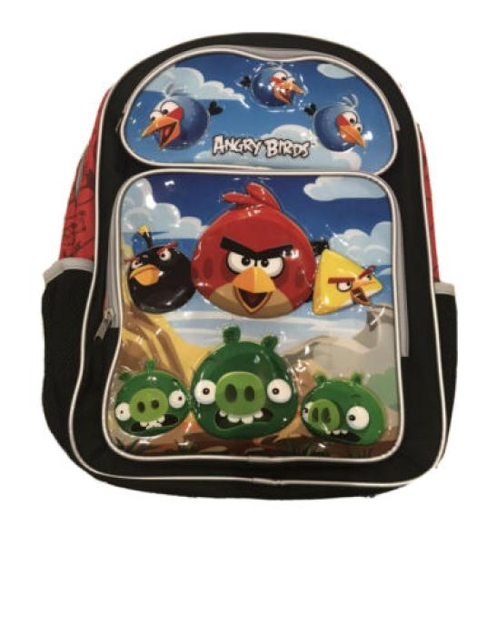 Angry Birds Backpack with Multiple Birds