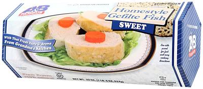 Kosher A&B gefilte fish sweet 20 oz