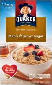 Kosher Quaker Instant Oatmeal Maple & Brown Sugar 10 Packets