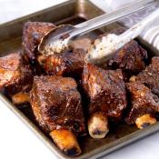 Kosher Beef Spare Ribs in BBQ Sauce LB.