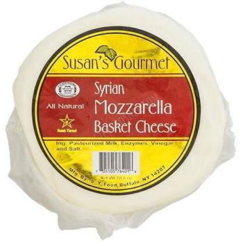Kosher Susan's Gourmet Syrian Basket Cheese 9 oz