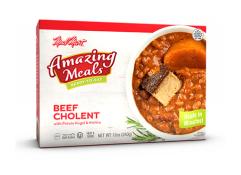 Kosher Meal Mart Amazing Meals Beef Cholent with Potato Kugel and Kishka 12 oz