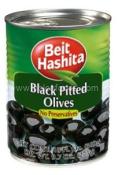 Kosher Beit Hashita Black Pitted Olives 19 oz