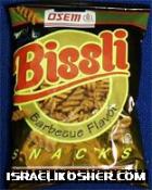 Osem bissli israeli snack bar b q