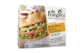 Kosher Dr. Praeger's Black Bean Quinoa Veggie Burgers 10 oz