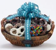 Kosher Deluxe Chocolate Covered Pretzels Gift Basket