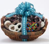 Kosher Deluxe Chocolate Covered Pretzels Gift Basket