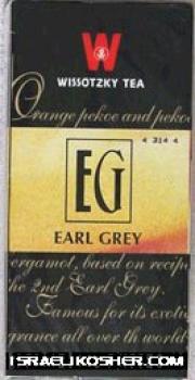 Wissotzky earl grey tea kosher for passover