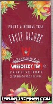 Wissotzky fruit galore tea kosher for passover