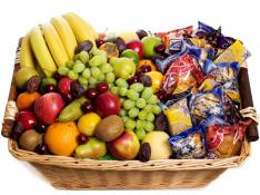 Kosher Fruits & Muffins Deluxe Gift Basket