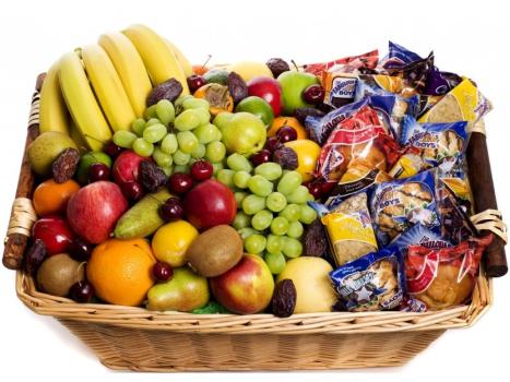 Kosher Fruits & Muffins Deluxe Gift Basket