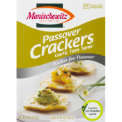 Kosher Manischewitz Passover Garlic Tam Tam Crackers 8 oz