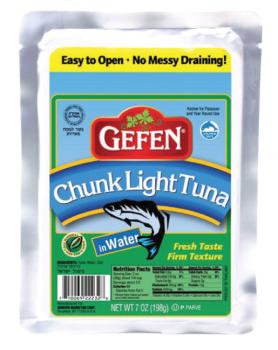Kosher Gefen Chunk Light Tuna In Water 7 oz
