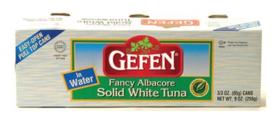 Kosher Gefen Fancy Albacore Solid White Tuna in Water 3 - 3 oz Pack
