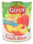 Kosher Gefen Peaches Sliced in Light Syrup 28 oz