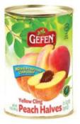 Kosher Gefen Peaches Halves In Light Syrup 15 oz