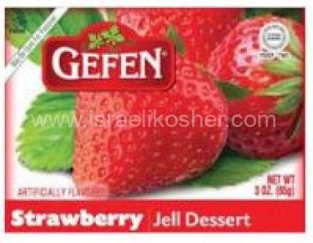 Kosher Gefen Strawberry Jell Dessert 3 oz