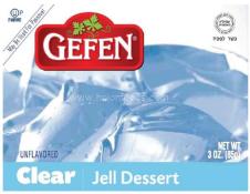 Kosher Gefen Unflavored Clear Jell Dessert 3 oz