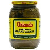 Kosher Orlando California Grape Leaves (Drained WT 16 oz)