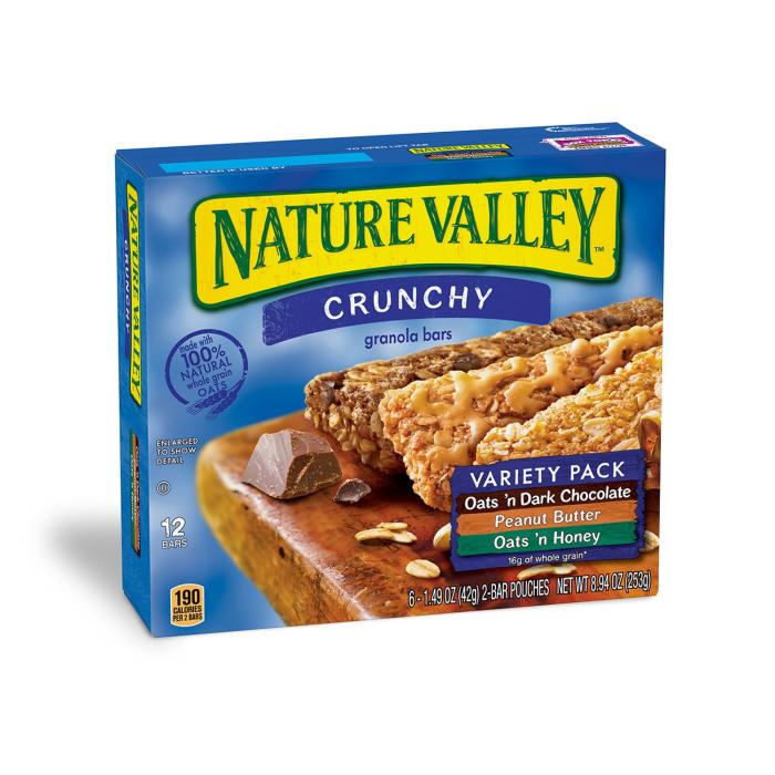 Nature Valley Crunchy Granola Bars, Oats 'n Dark Chocolate, 12 Bars, 8.94  OZ (6 Pouches)