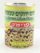 Kosher Pri Vayerek Green Olive Rings 20oz