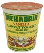 Kosher Mehadrin Vanilla Lowfat Yogurt 1 1/2 Milk Fat 8 oz