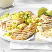 Kosher Grilled Tilapia with one Free Side Dish