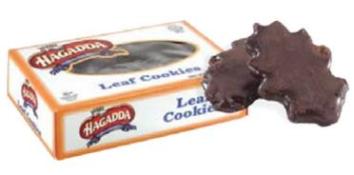 Kosher Haggada Bakery Chocolate Leafs Cookies 10 oz