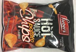 Kosher Lieber's Hot Sauce Potato Chips 0.75 oz