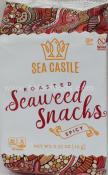 Kosher Sea castle roasted seaweed snacks spicy .35 oz