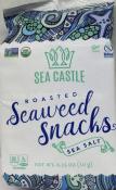 Kosher Sea castle roasted seaweed snacks sea salt .35 oz