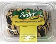 Kosher Seder Chocolate Chip Brownie Bites