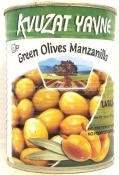 Kosher Kvuzat Yavne Green Olives Manzanillo Large 19 oz