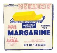 Kosher Mehadrin Unsalted Sweet Margarine 16 oz