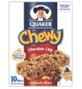 Kosher Quaker Chewy Bars Chocolate Chip 8.4 oz