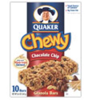 Kosher Quaker Chewy Bars Chocolate Chip 8.4 oz
