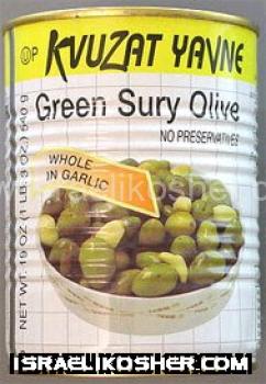 Kvusat yavne green sury olives