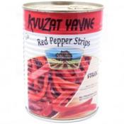 Kosher Kvuzat Red Pepper Strips 19 oz