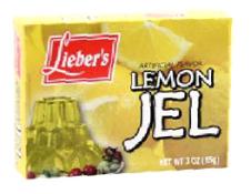 Kosher Lieber's Artificial Flavor Lemon Jel 3 oz