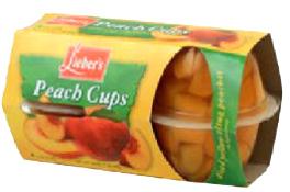 Kosher Lieber's Peach Cups 4/4 oz