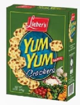 Kosher Lieber's Yum Yums Garlic Crackers 4 oz