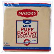 Kosher Mazor's Mini Puff Pastry Squares 36 ct 20 oz