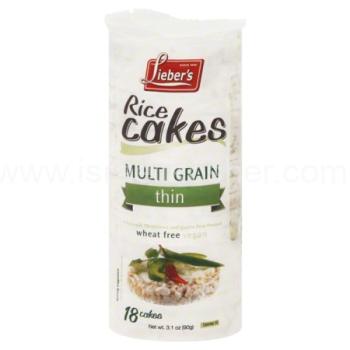 Kosher Lieber's Thin Rice Cakes Multi Grain 3.1 oz