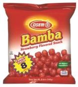 Kosher Osem Bamba Strawberry Flavored Snack Family Pack 8 - 1.05 oz