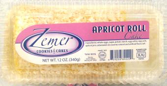 Kosher Zemer Apricot Cake 12 oz
