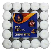 Kosher L'hava Tea Lights 50ct Burns 4 hrs