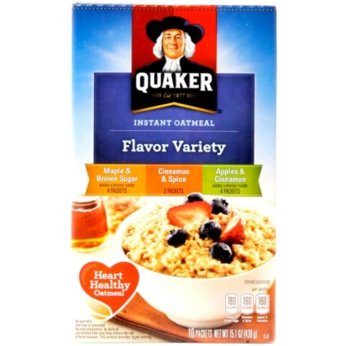 Kosher Quaker Instant Oatmeal Variety Pack 10 Packets