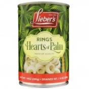 Kosher Lieber's rings hearts of palm 14 oz